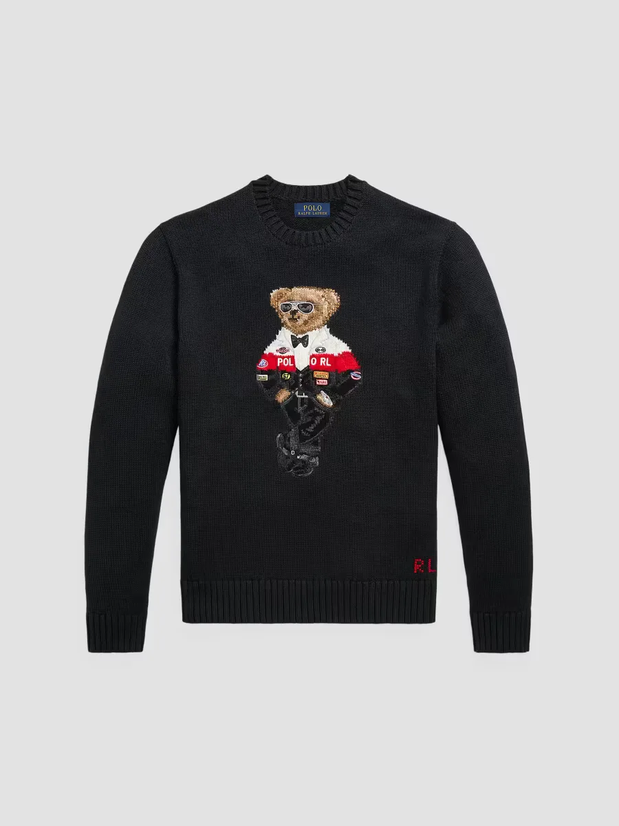 Polo Bear Cotton-Cashmere Crewneck Sweater by Polo Ralph Lauren