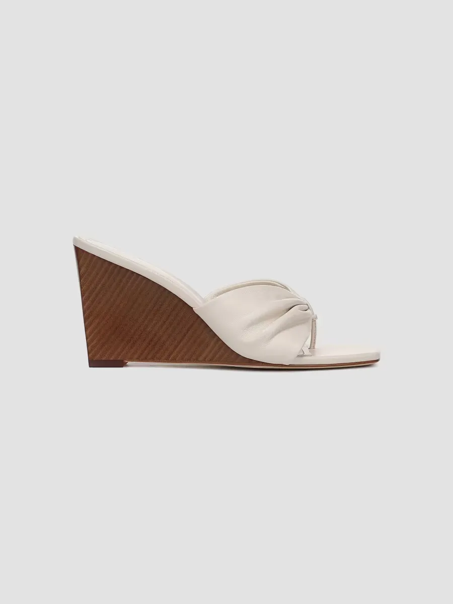 Tullia Leather 85MM Wedge Sandals by Veronica Beard