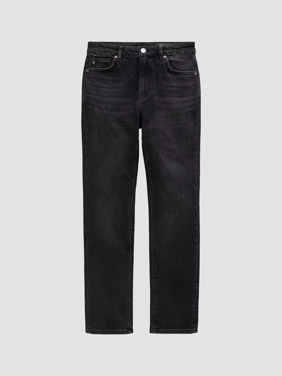 Mari Mid-Rise Straight-Leg Jeans by AG