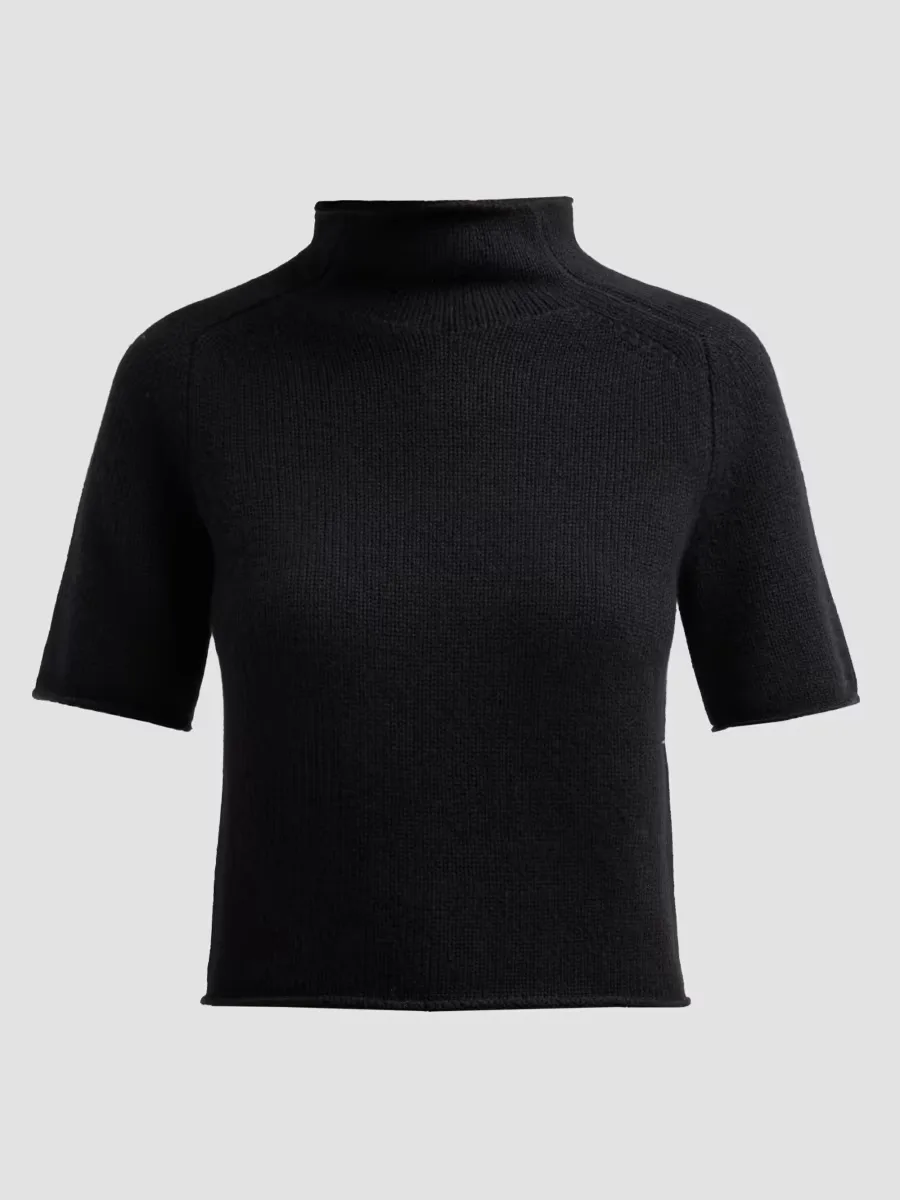 Fride Cashmere Short-Sleeve Sweater by Lisa Yang