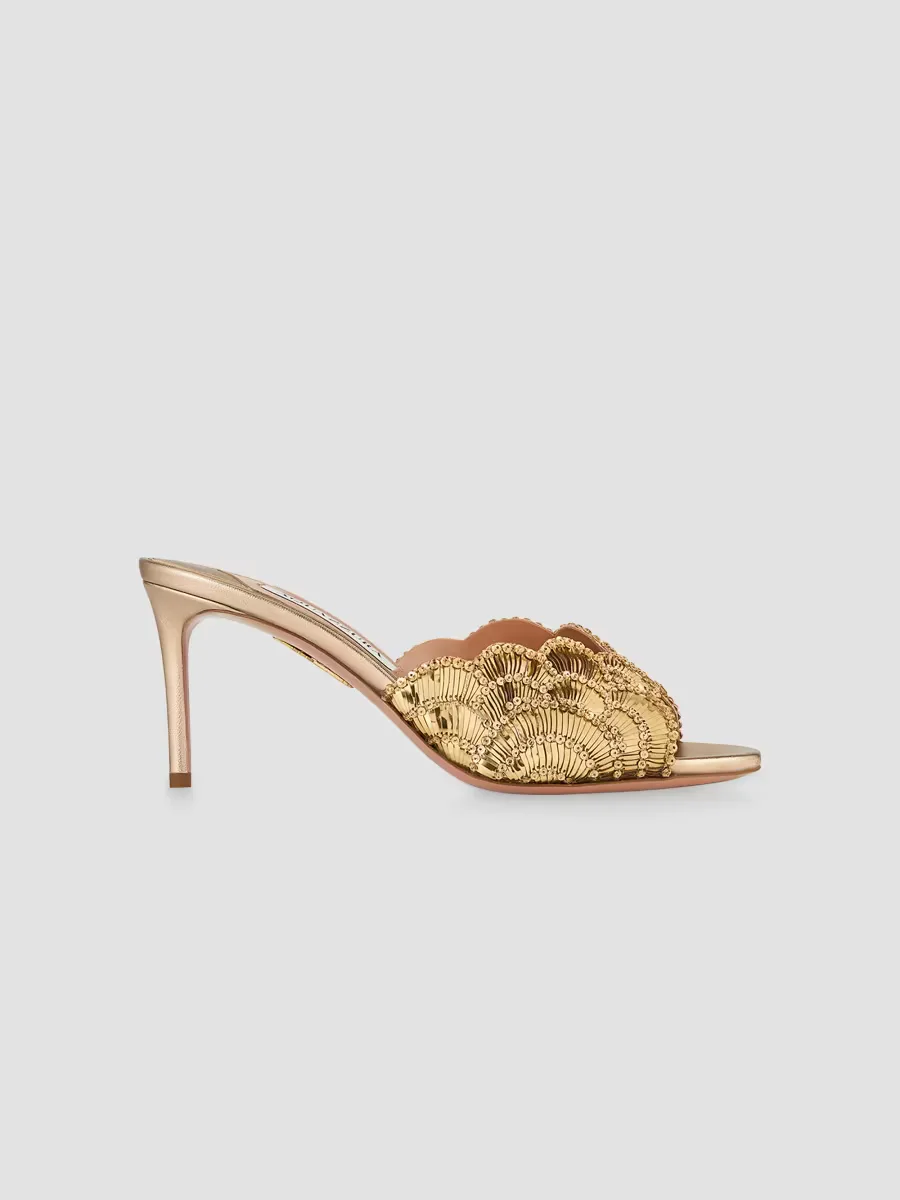 Ce Soir 75MM Leather Mules by Aquazzura