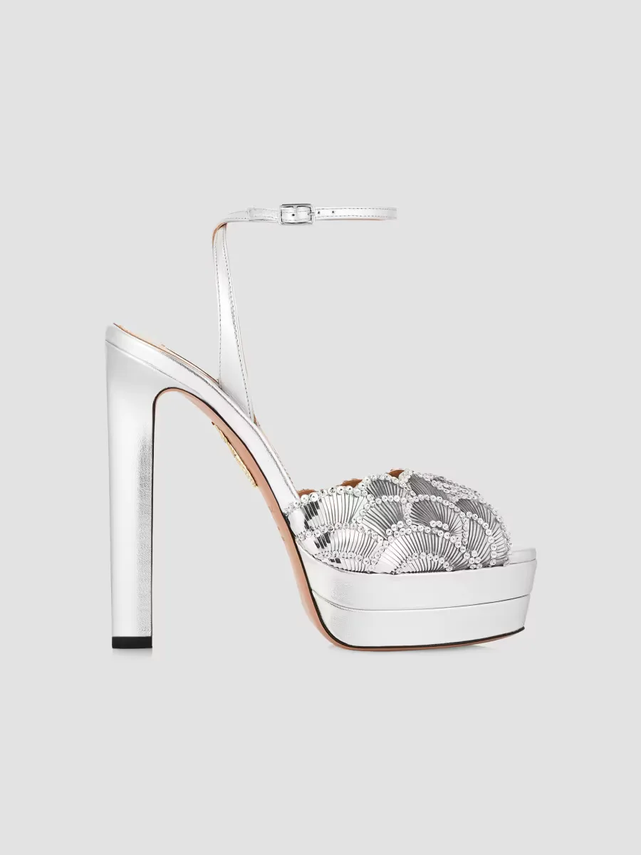 Ce Soir Sandal 130MM Leather Platform Sandals
