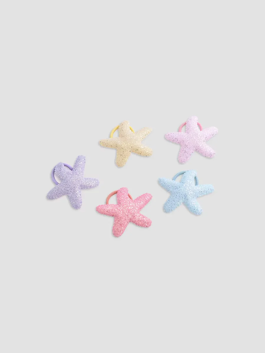 Glitter Star Hair Tie Set by Mimi Tutu