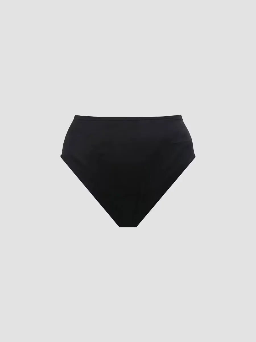 Solid Basic High-Waist Bikini Bottom by Miraclesuit