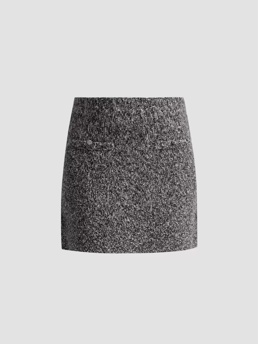 Iris Marled Knit Miniskirt by Et Ochs