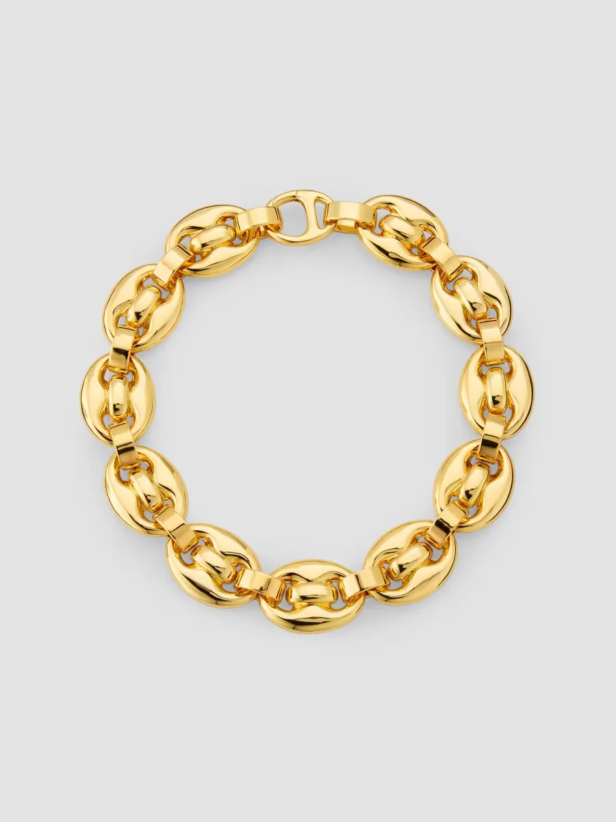 18K Gold-Plated Link Chain Necklace 17.5"