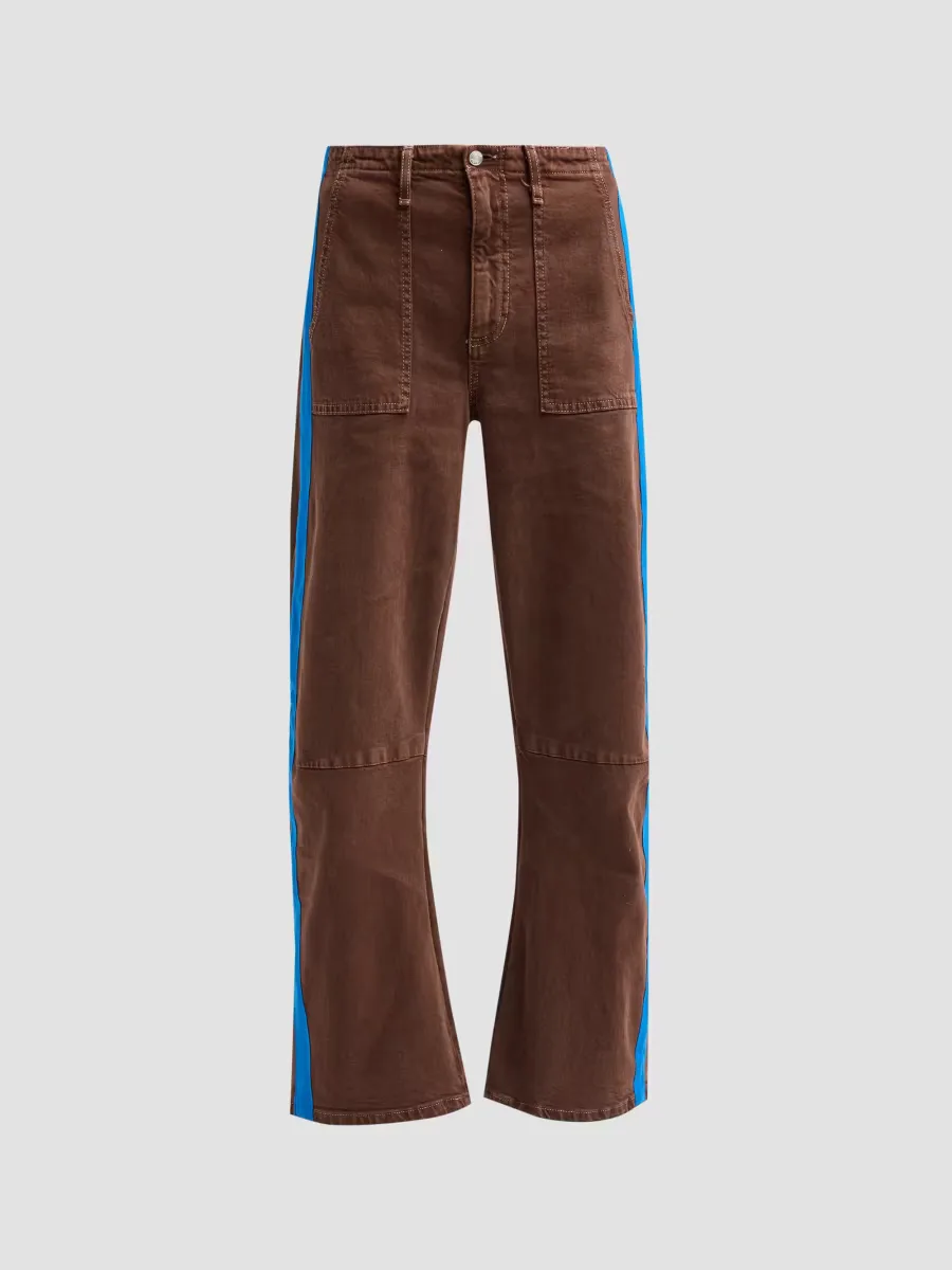 Track Utility Soft Barrel-Leg Pants by Le Jean