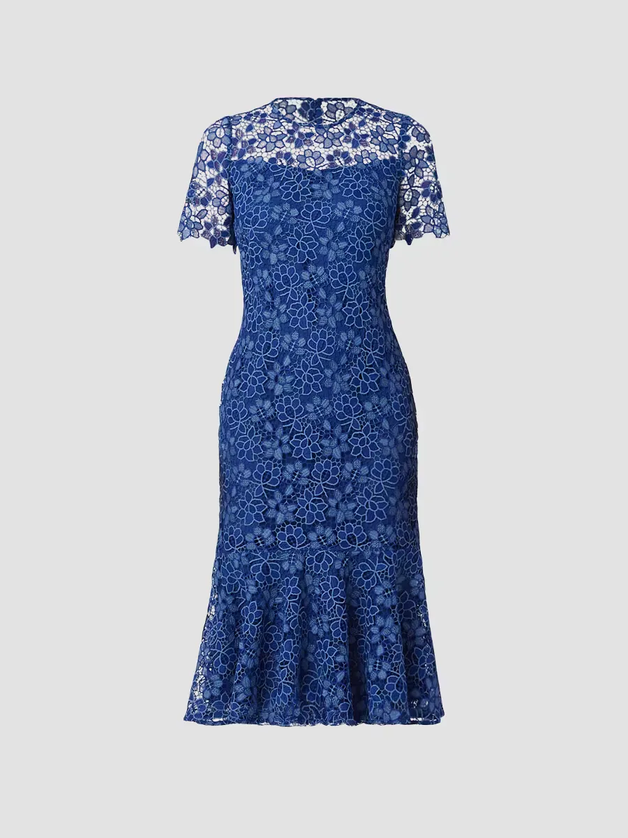 Poppi Lace Midi-Dress by Shoshanna
