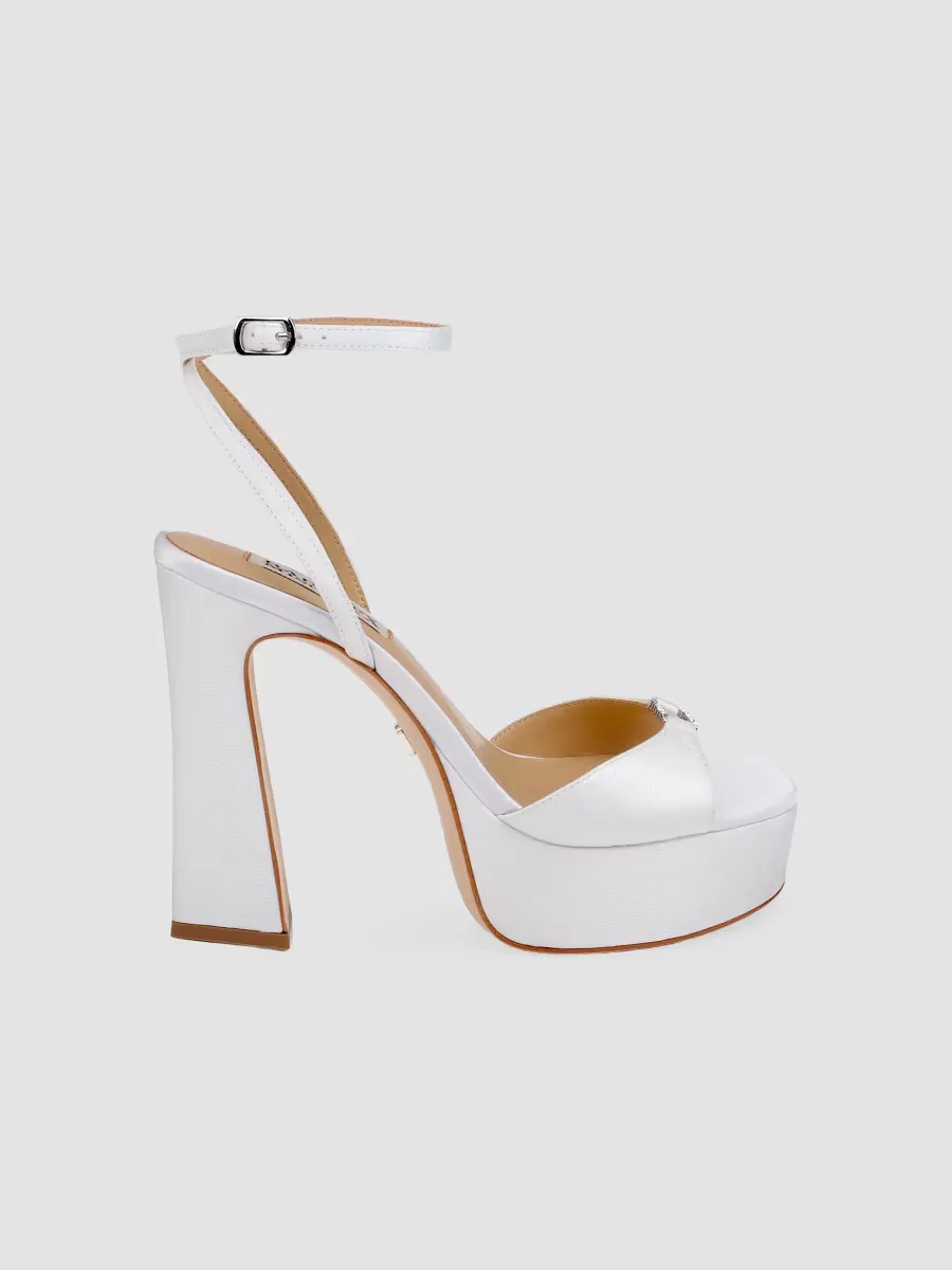 Romina 120MM Velvet Platform Sandals