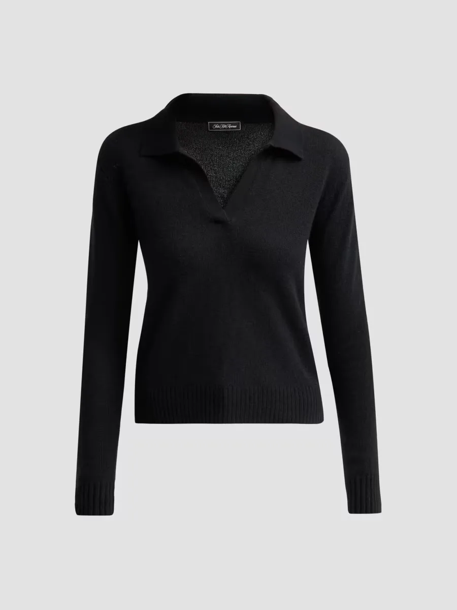 Basic Cashmere Polo Sweater by Saks Fifth Avenue