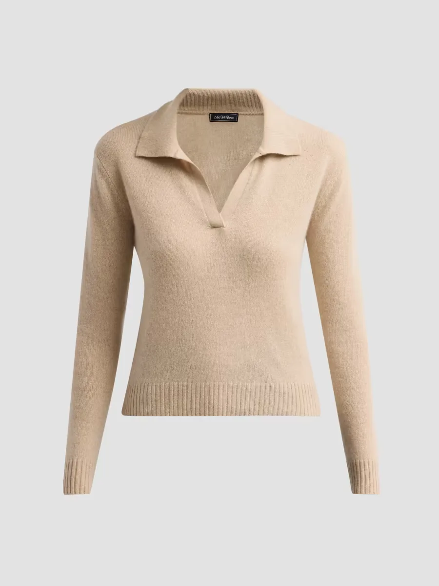 Basic Cashmere Polo Sweater by Saks Fifth Avenue