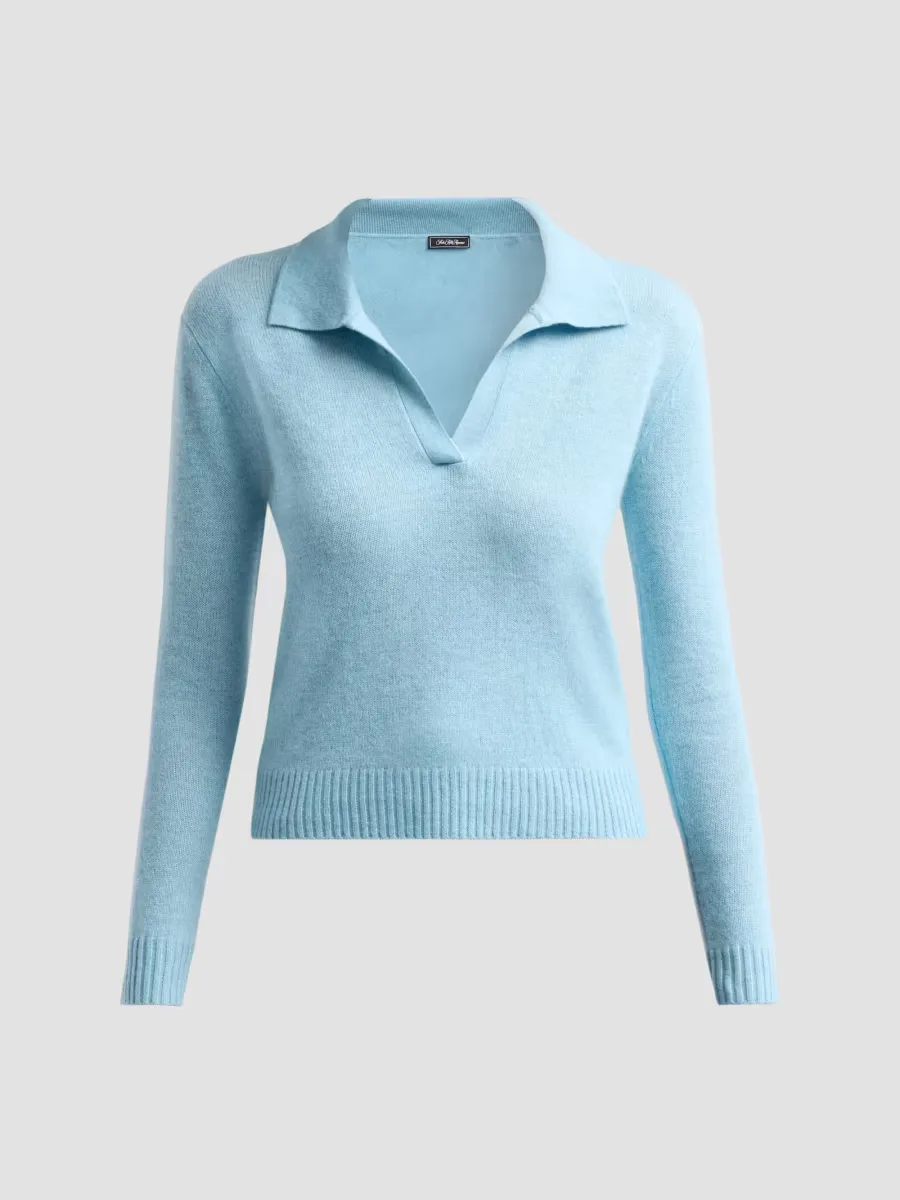 Basic Cashmere Polo Sweater by Saks Fifth Avenue
