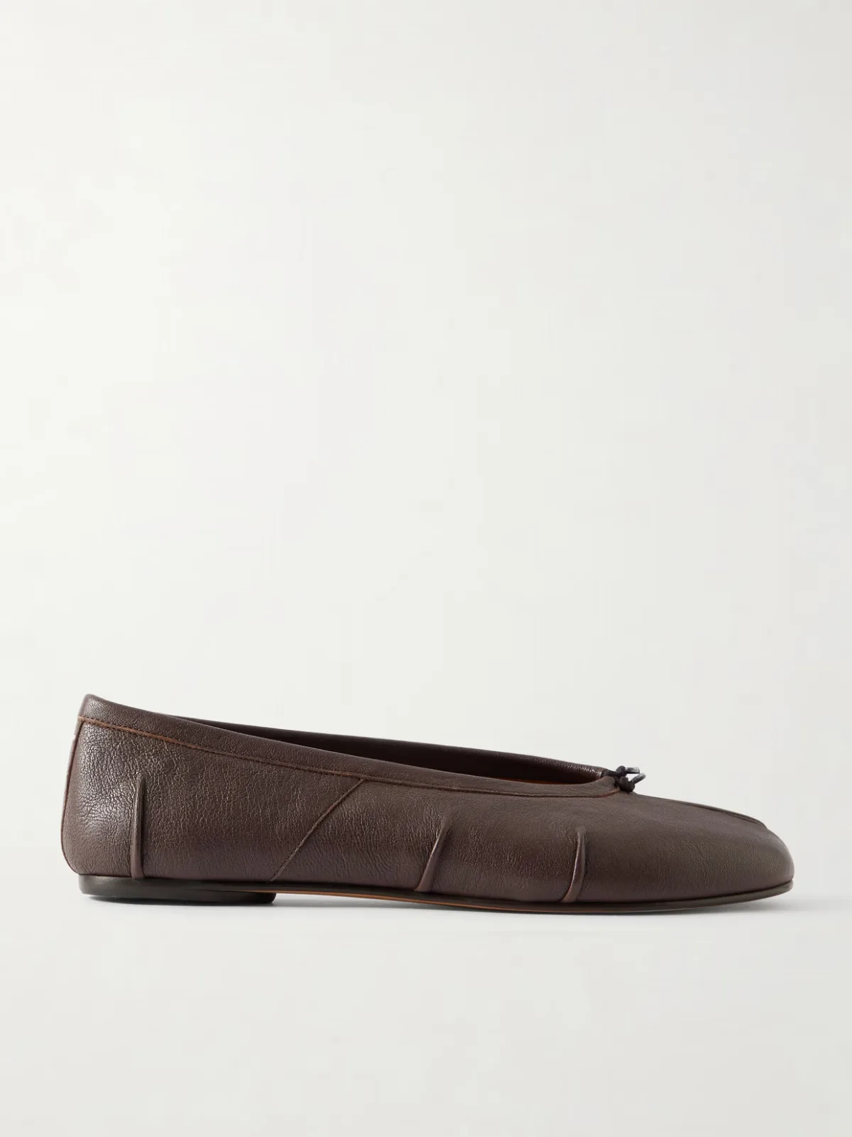- Tabi Split-toe Leather Ballet Flats -