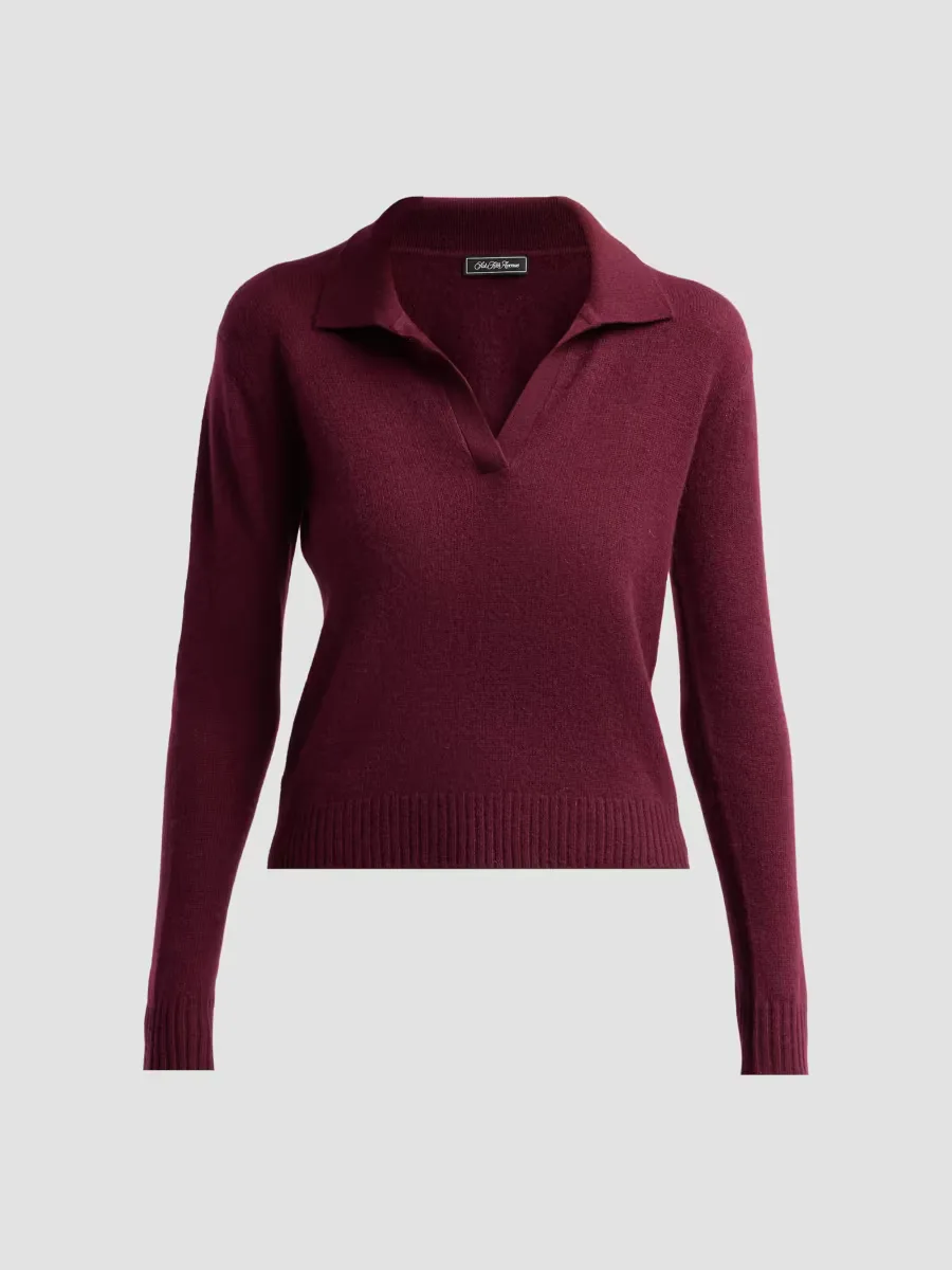 Basic Cashmere Polo Sweater by Saks Fifth Avenue