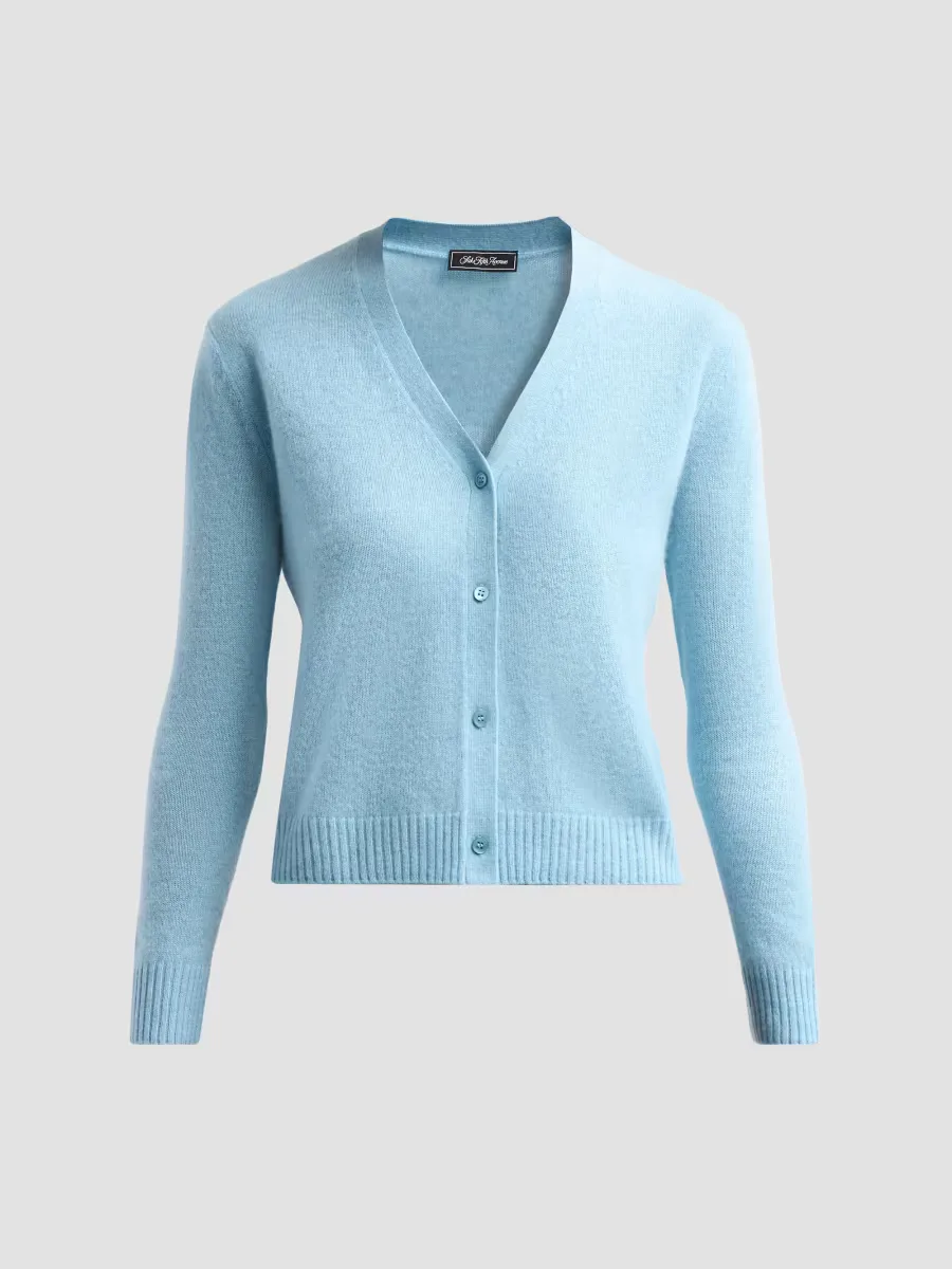Basic V-Neck Cashmere Cardigan by Saks Fifth Avenue
