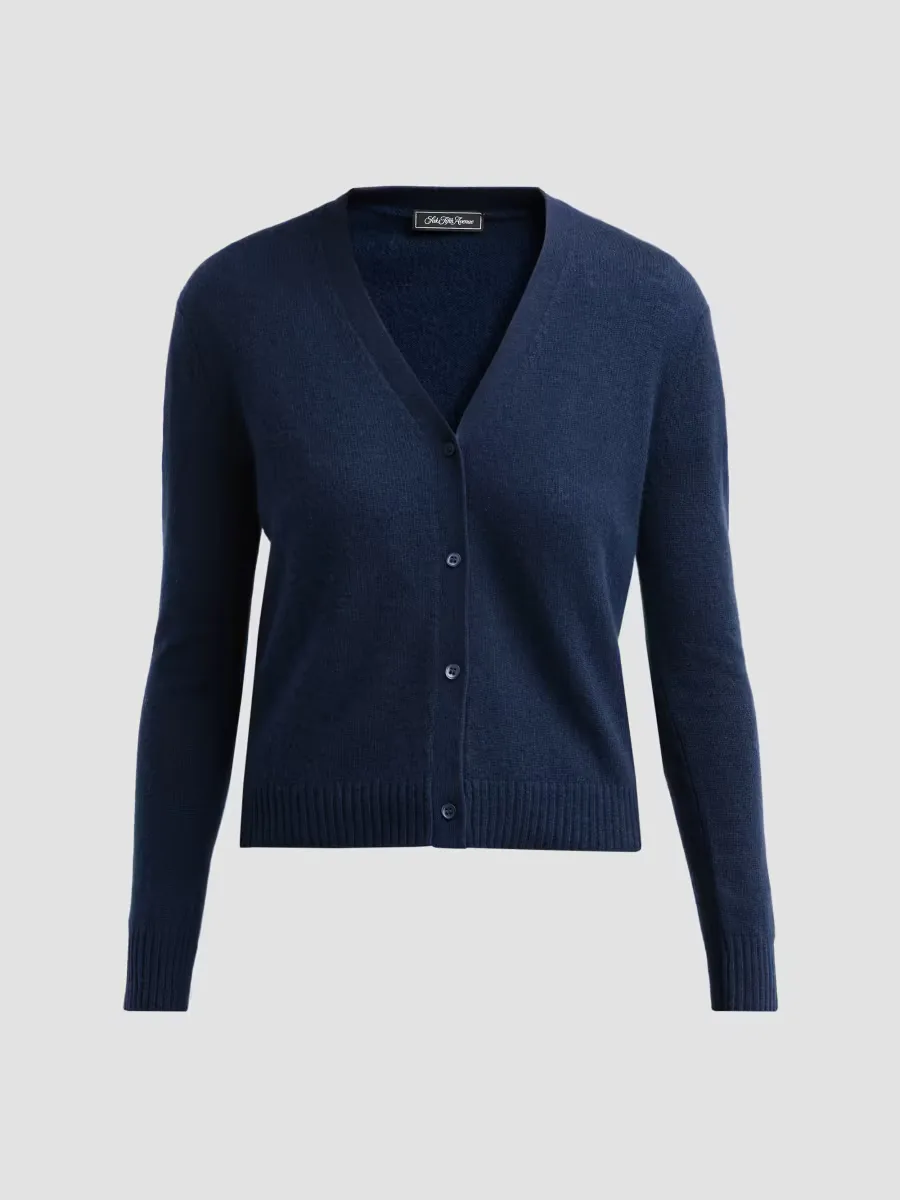Basic V-Neck Cashmere Cardigan by Saks Fifth Avenue
