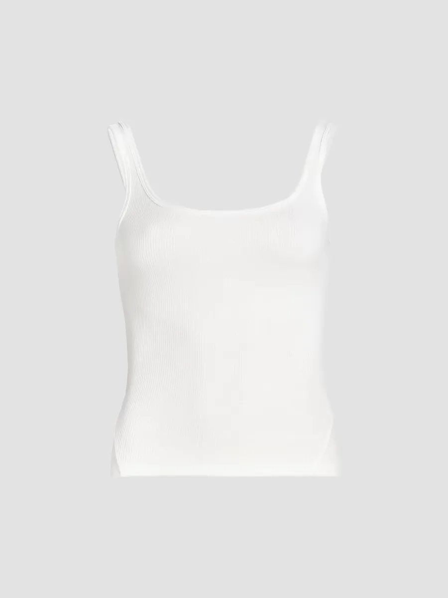 The Essential Rib Scoop Neck Tank by rag & bone