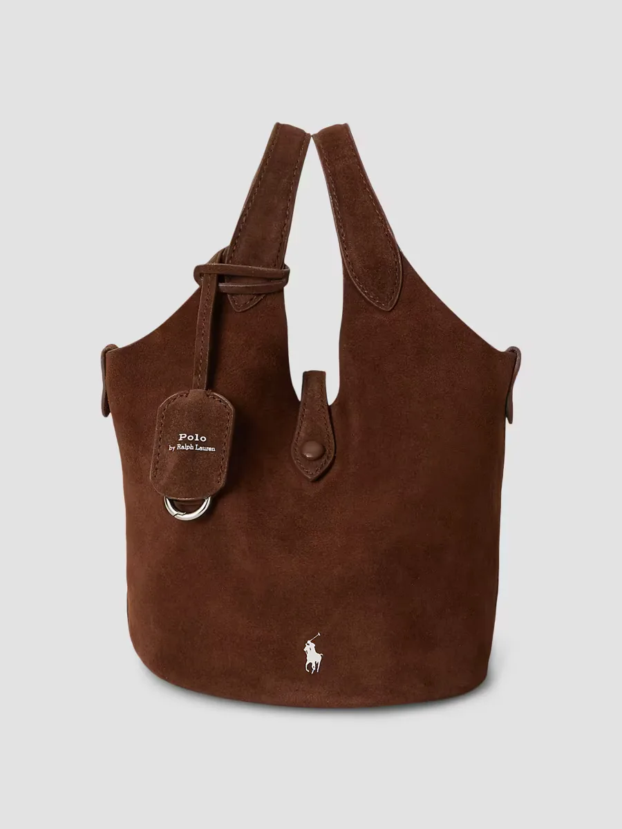 Mini Suede Bucket Bag by Polo Ralph Lauren