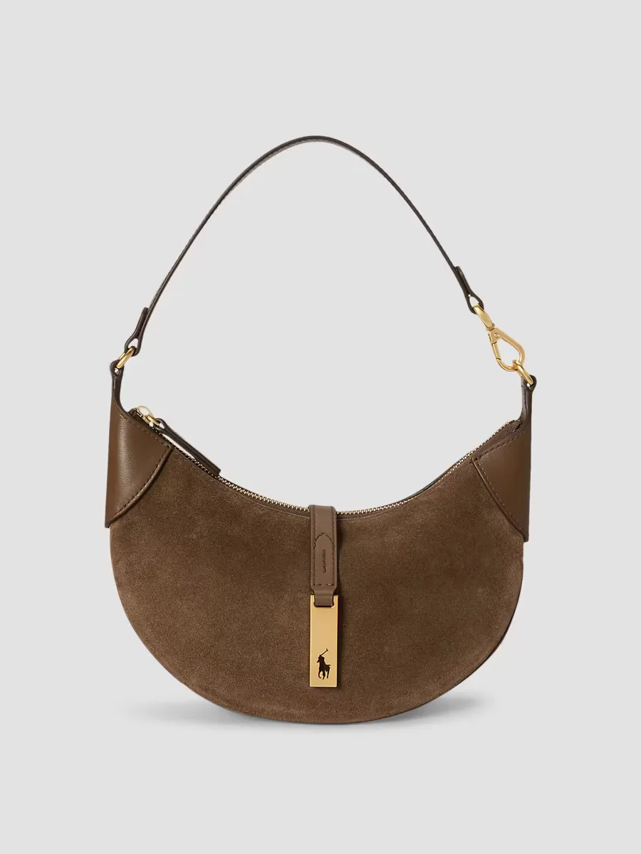 Suede Shoulder Bag by Polo Ralph Lauren