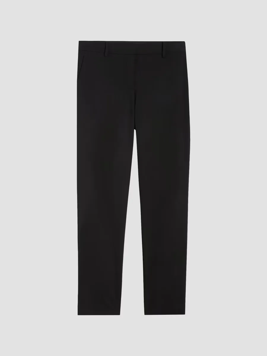 Treeca Good Wool Pleated Ankle-Crop Pants