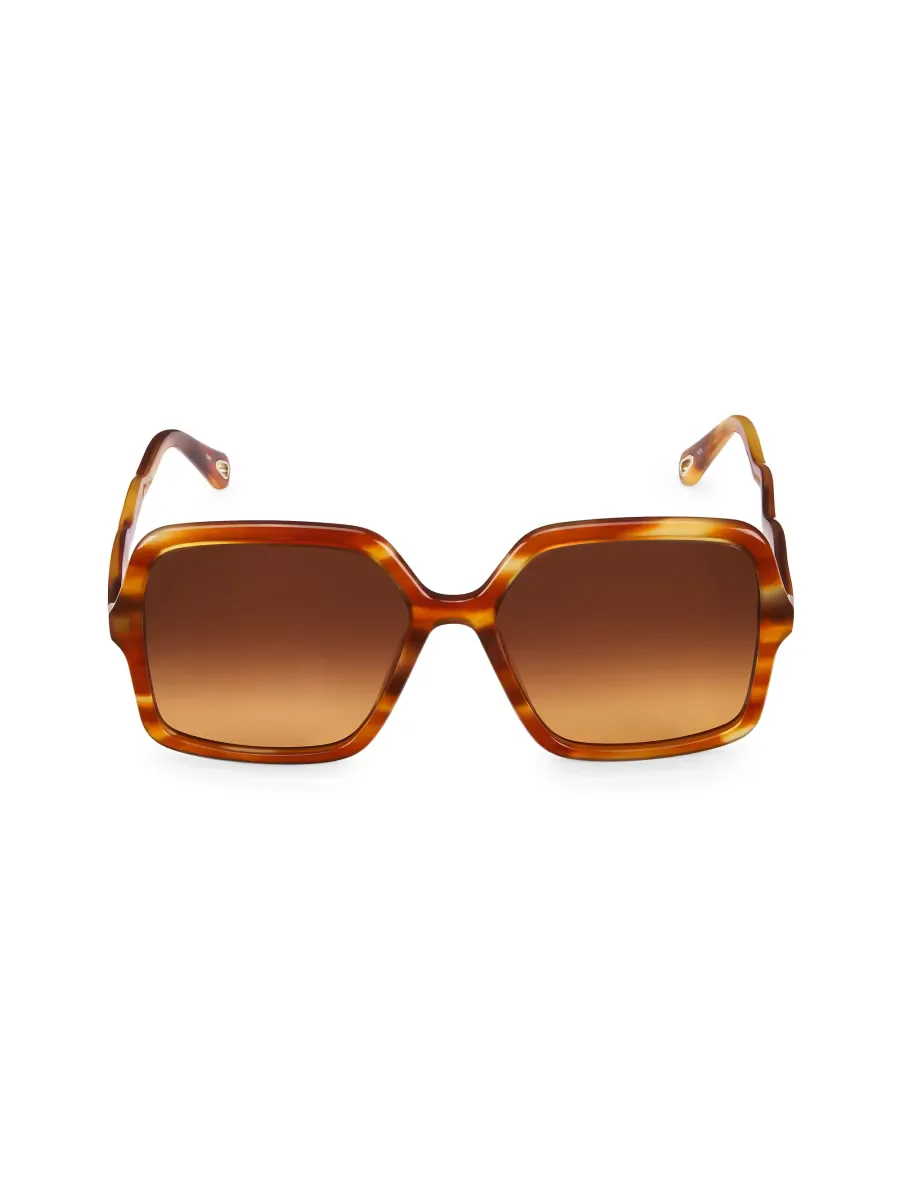 Zelie 58MM Square Sunglasses by Chloé