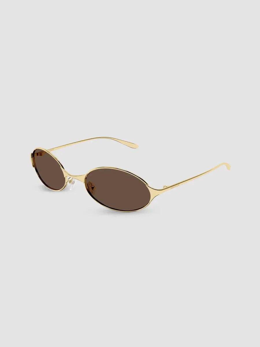 Logo 55MM Neo Oval Metal Sunglasses by McQueen