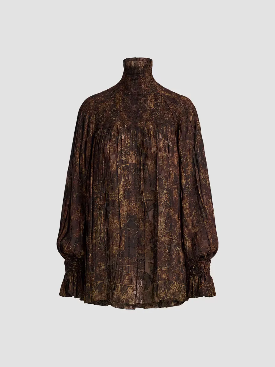 Maddison Paisley Fil Coup Top by Ralph Lauren