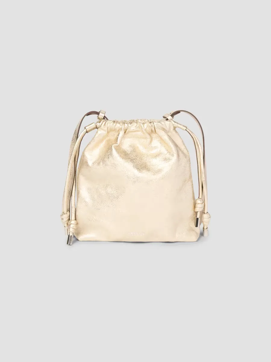 Silven Metallic Leather Mini Shoulder Bag by Isabel Marant