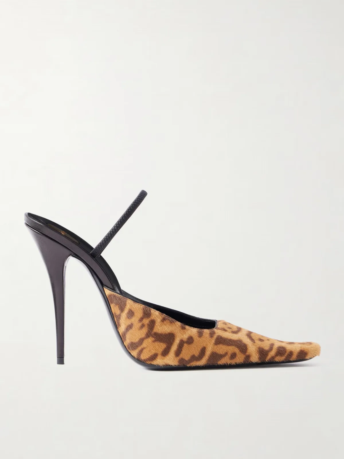 - Tuileries Leather-trimmed Leopard-print Calf Hair Mules -