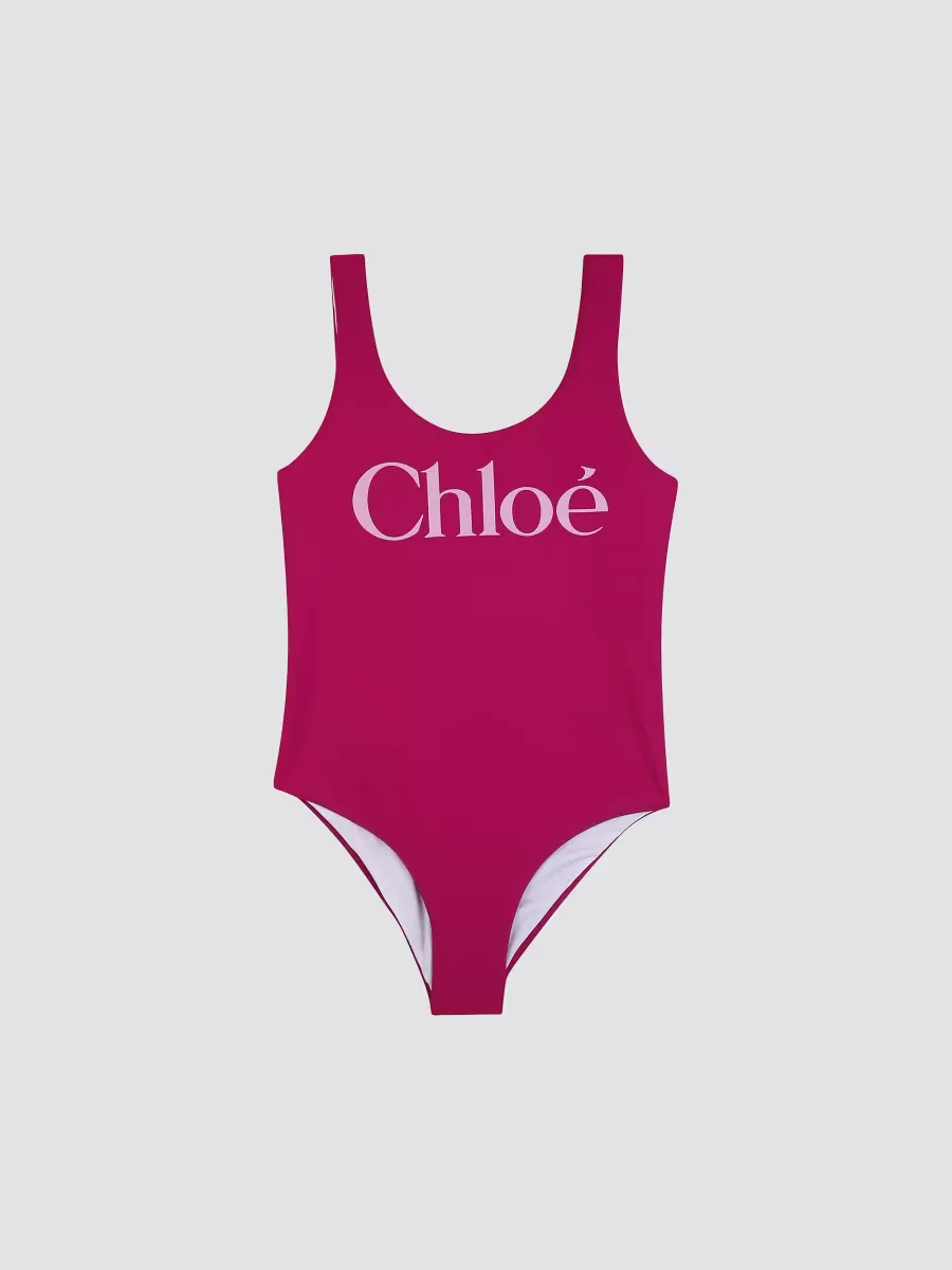 Logo One-Piece Swimsuit by Chloé