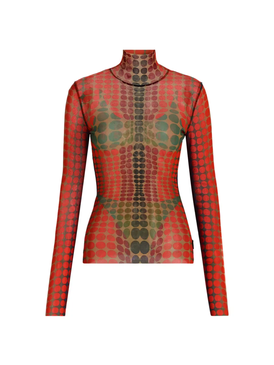 Iconic Prints: the Dots Long-Sleeve Top by Jean Paul Gaultier