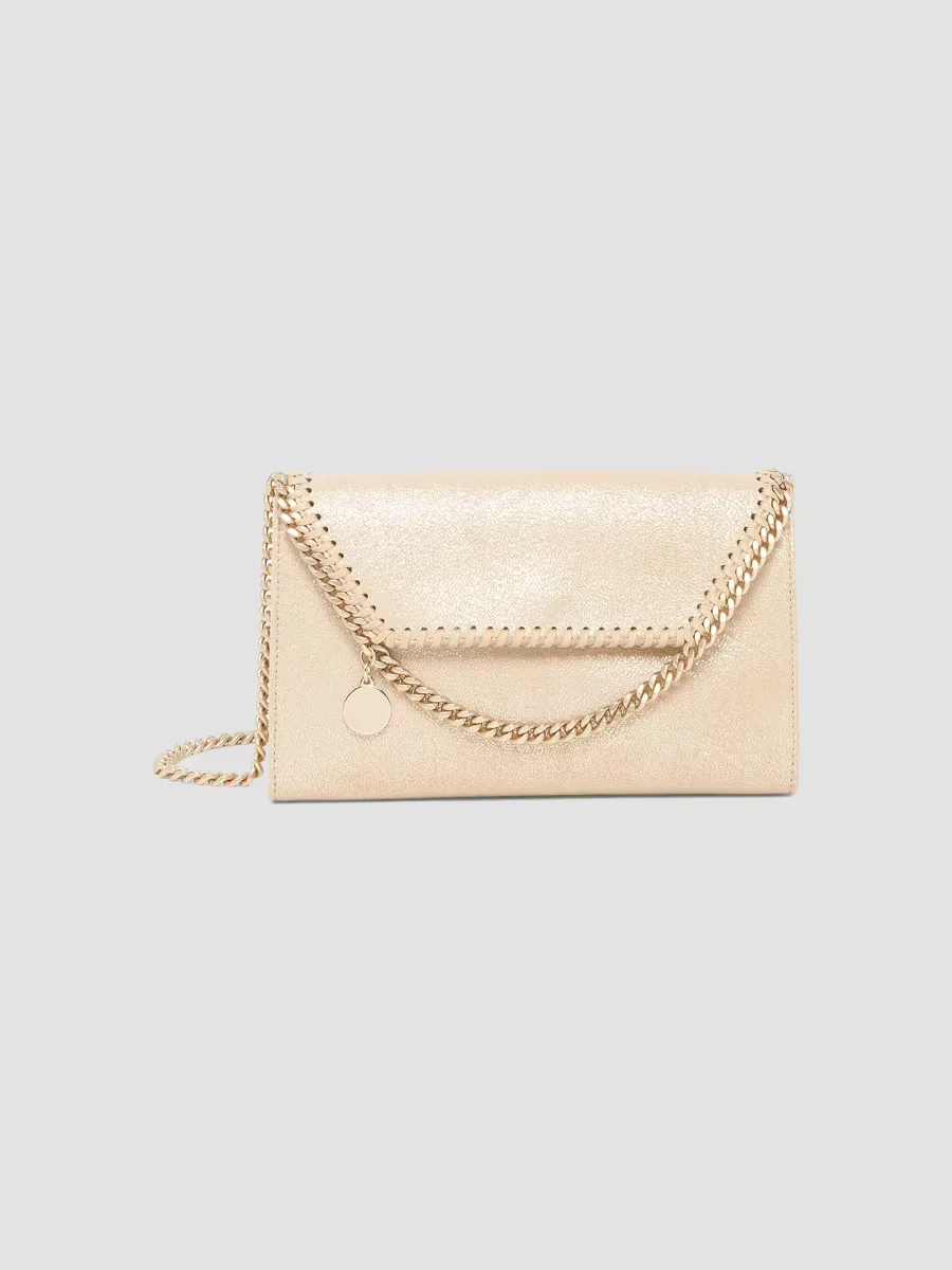 Falabella Eco Shiny Dotted Chamois Chain Wallet by Stella McCartney