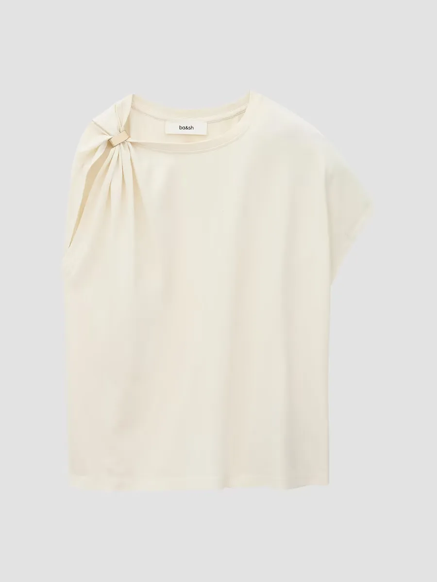 Allia Asymmetric Cotton T-Shirt by ba & sh
