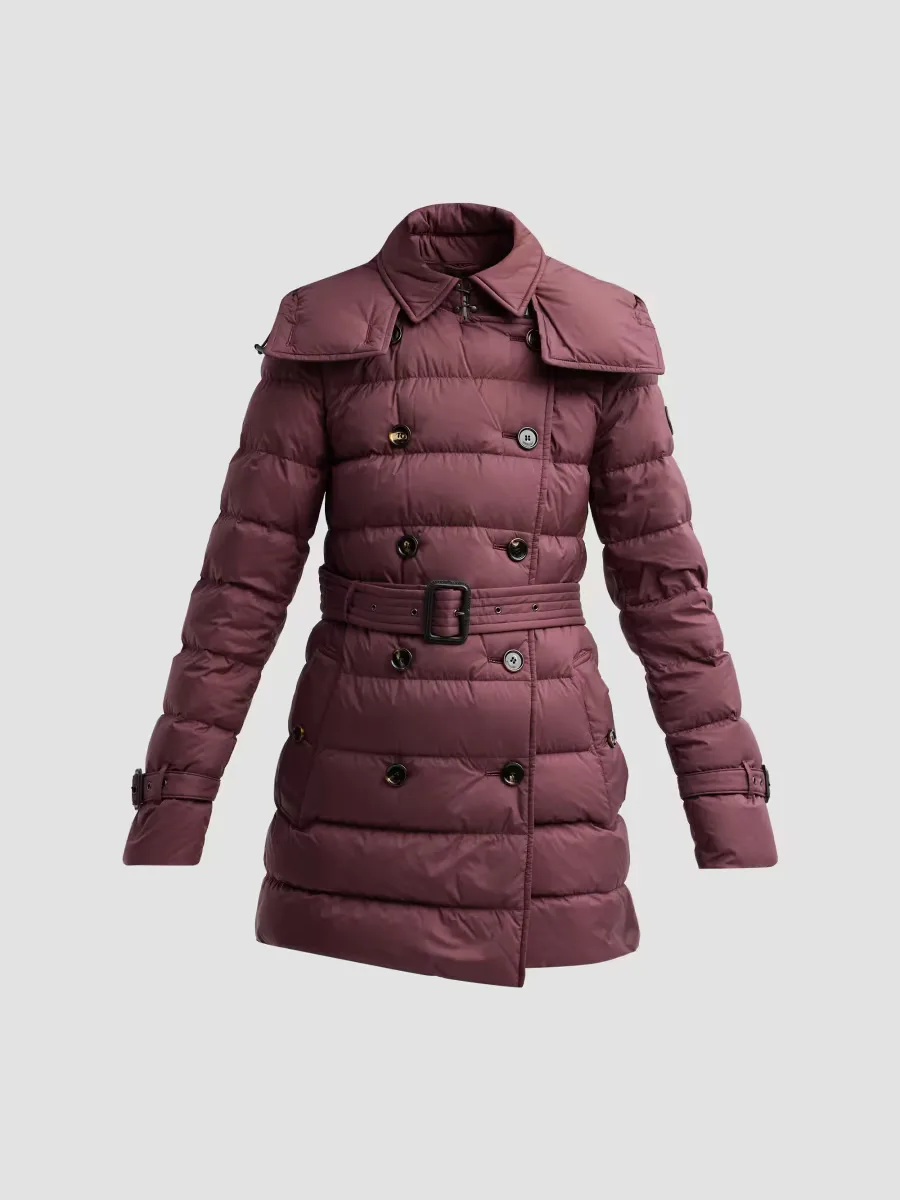 Audley Belted Double-Breasted Coat by Burberry