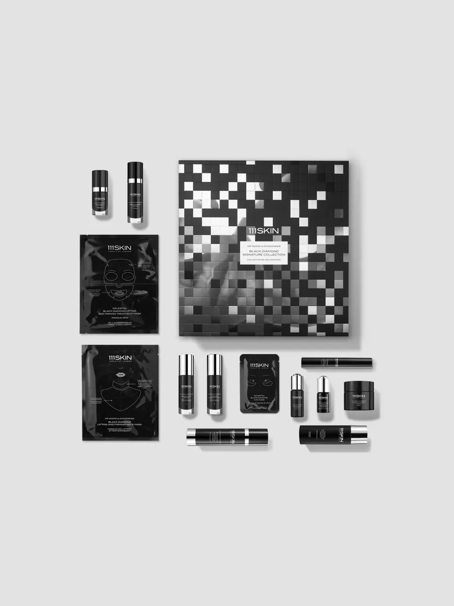 Black Diamond Signature Collection 13-Piece Skincare Set by 111SKIN
