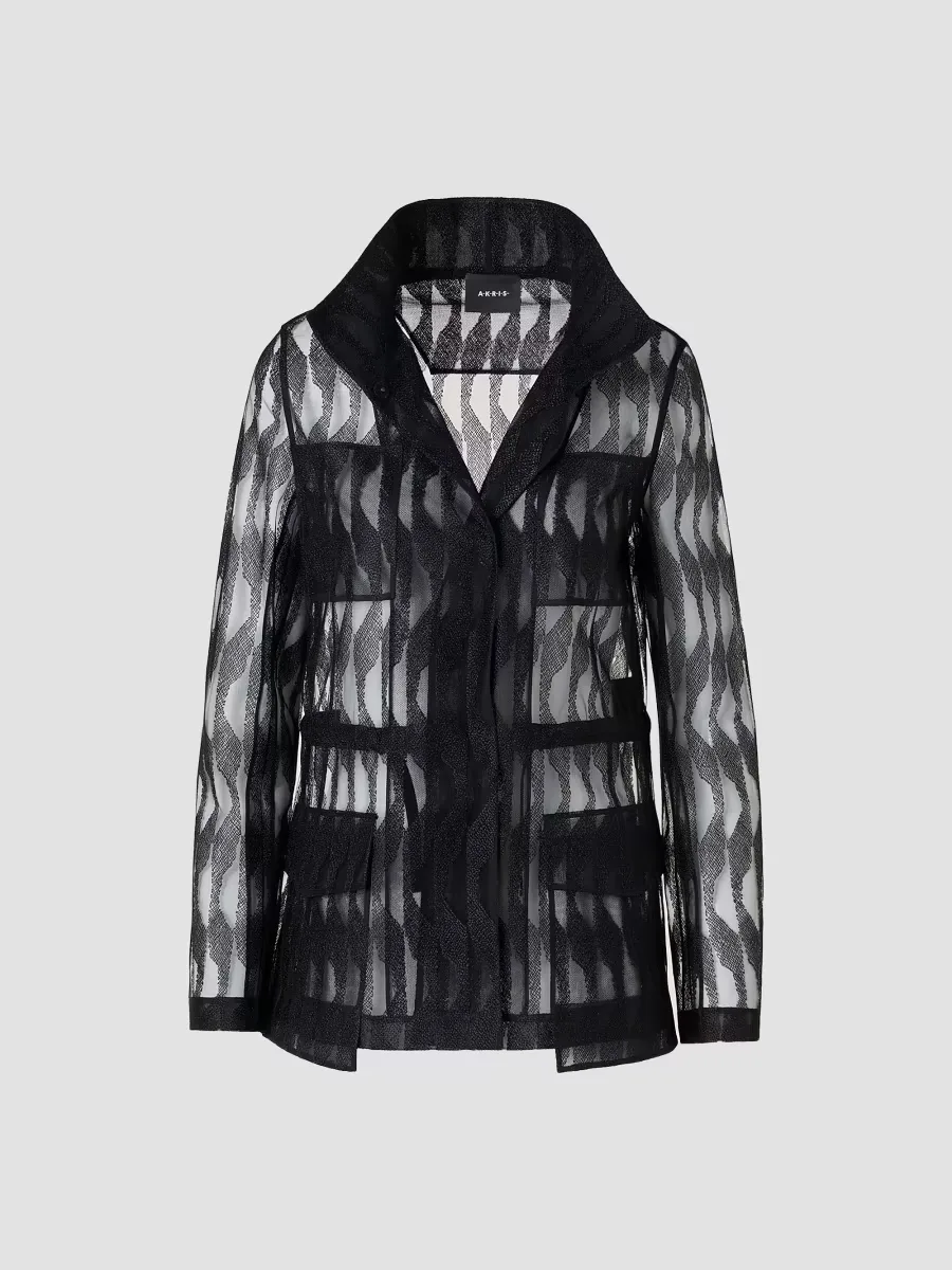 Chianti Embroidered Tulle Jacket by Akris