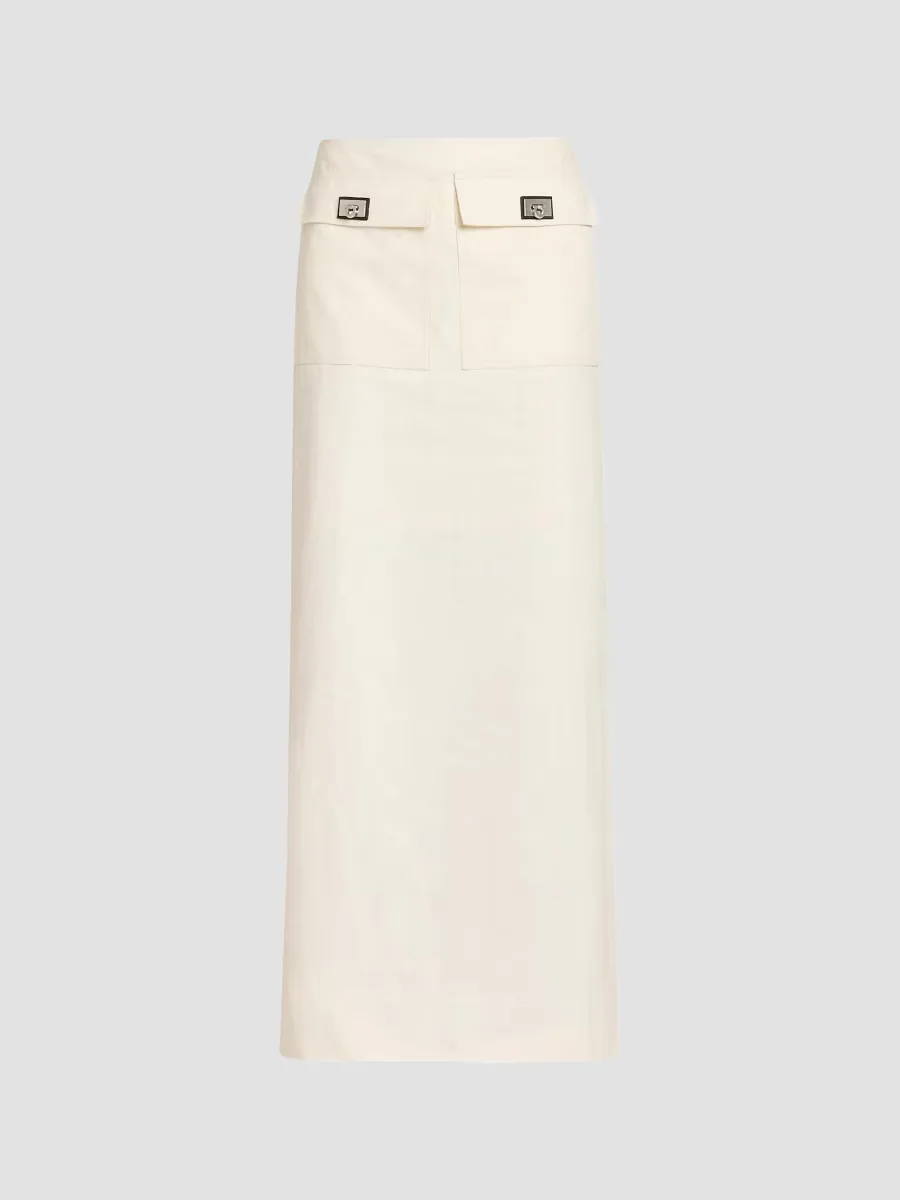 Linen Maxi Skirt by Ferragamo