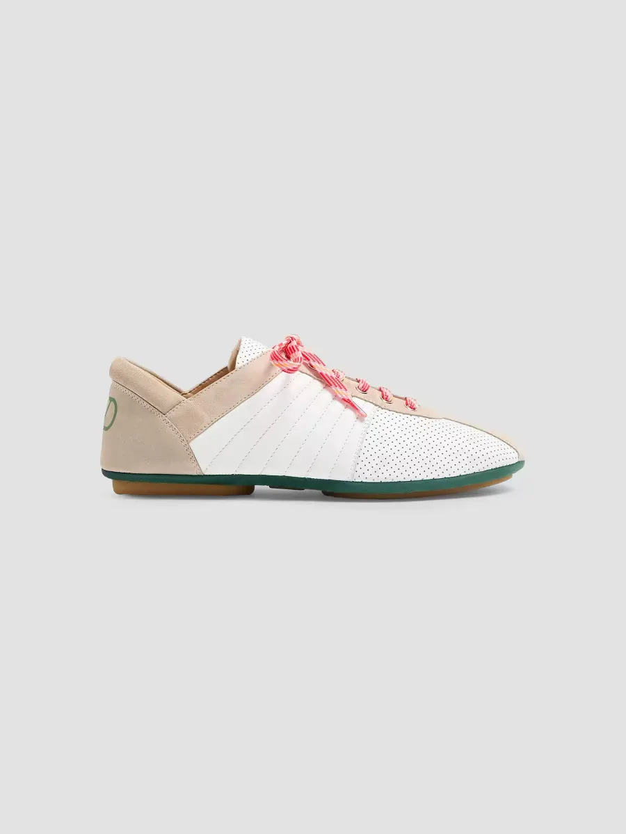 Strikie Sneakers in Perforated Nappa and Suede by Valentino