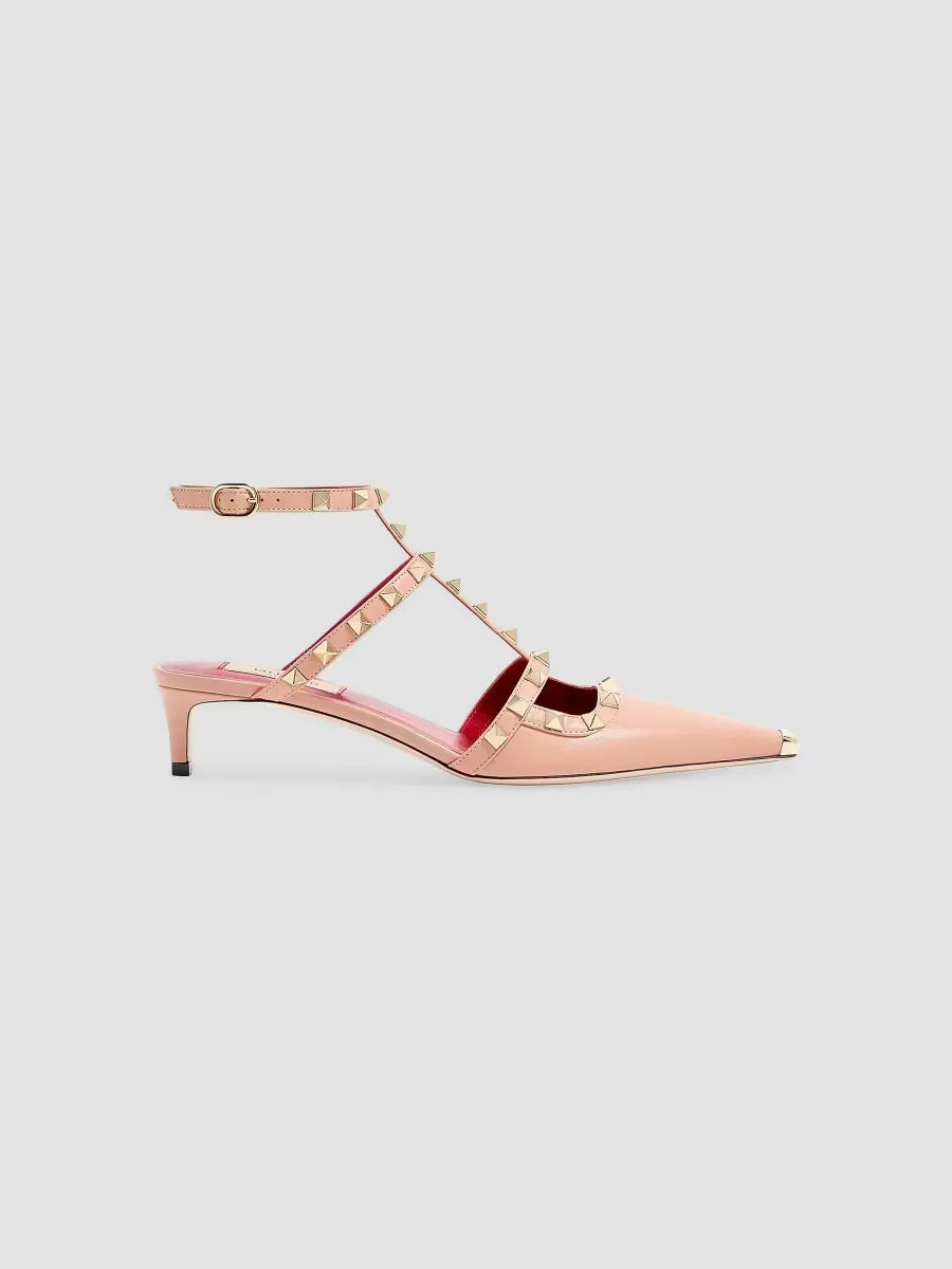 Rockstud 40MM Kidskin Pumps by Valentino