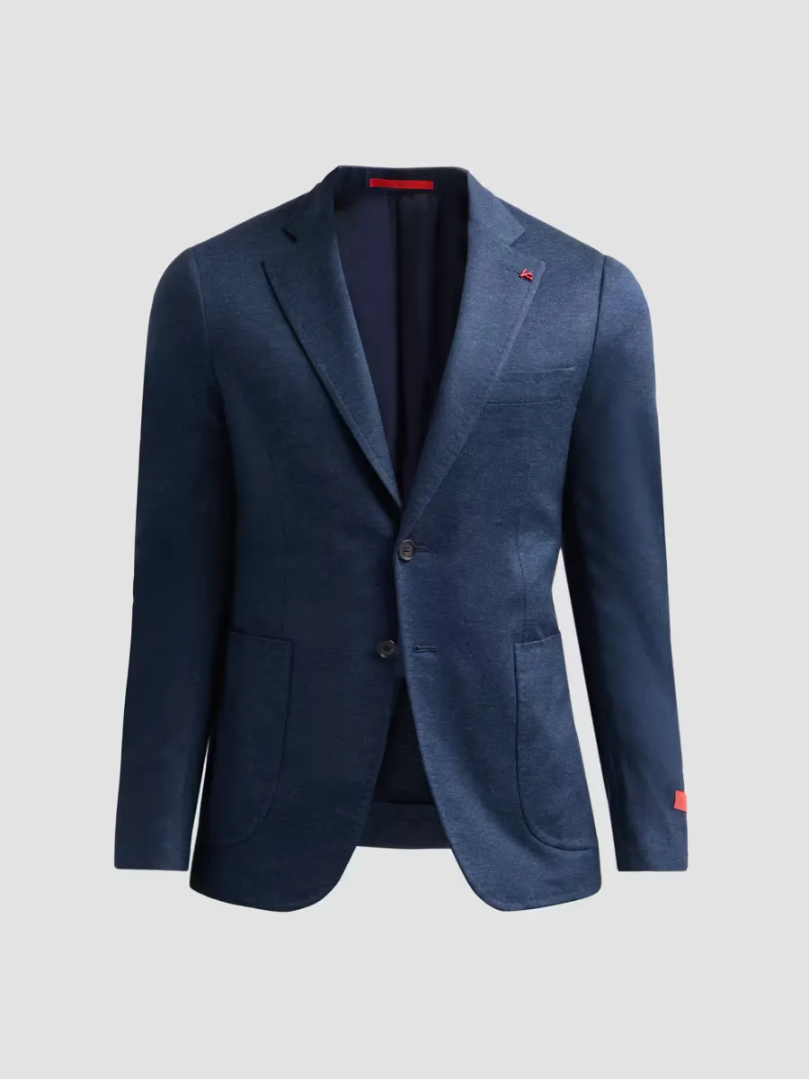 Cotton-Jersey Single-Breasted Blazer by Isaia