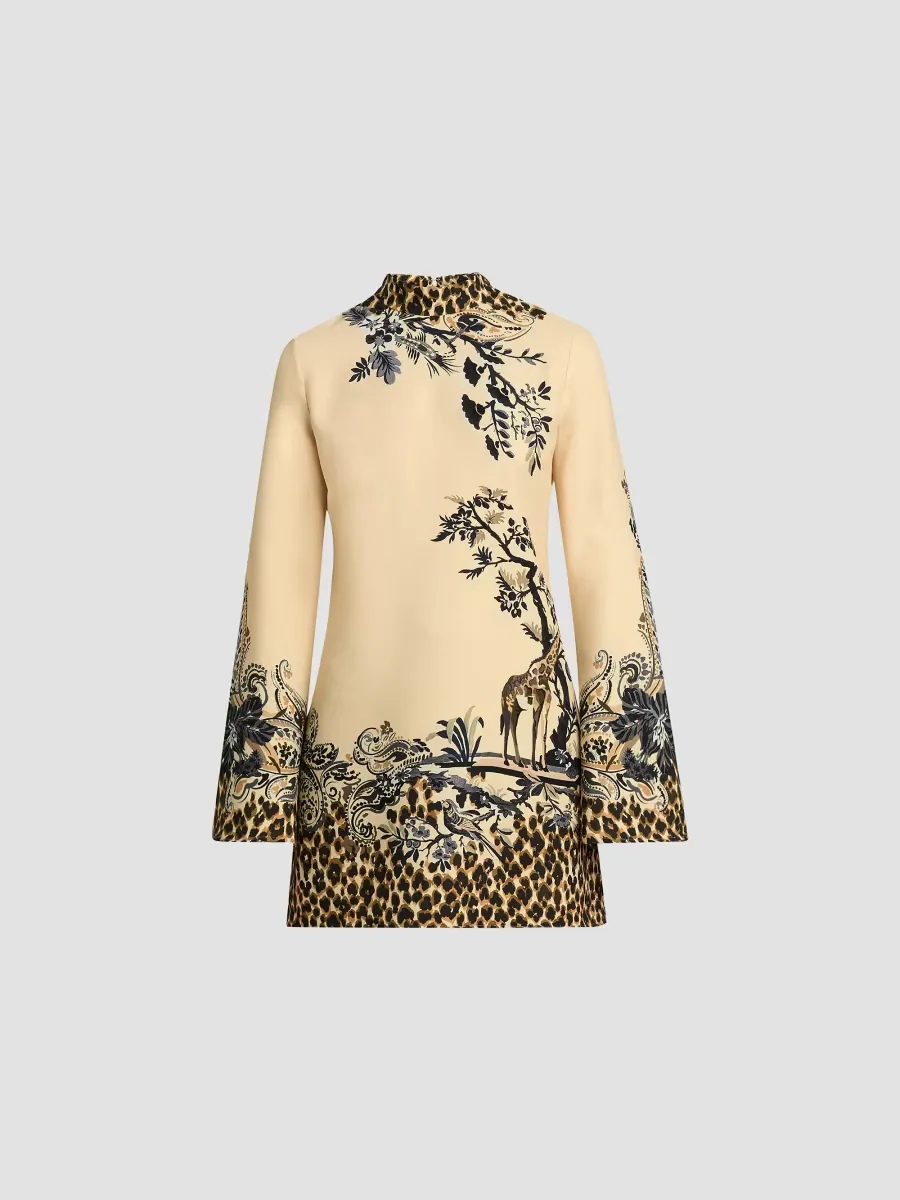 Leopard-Print Mini Dress by ETRO