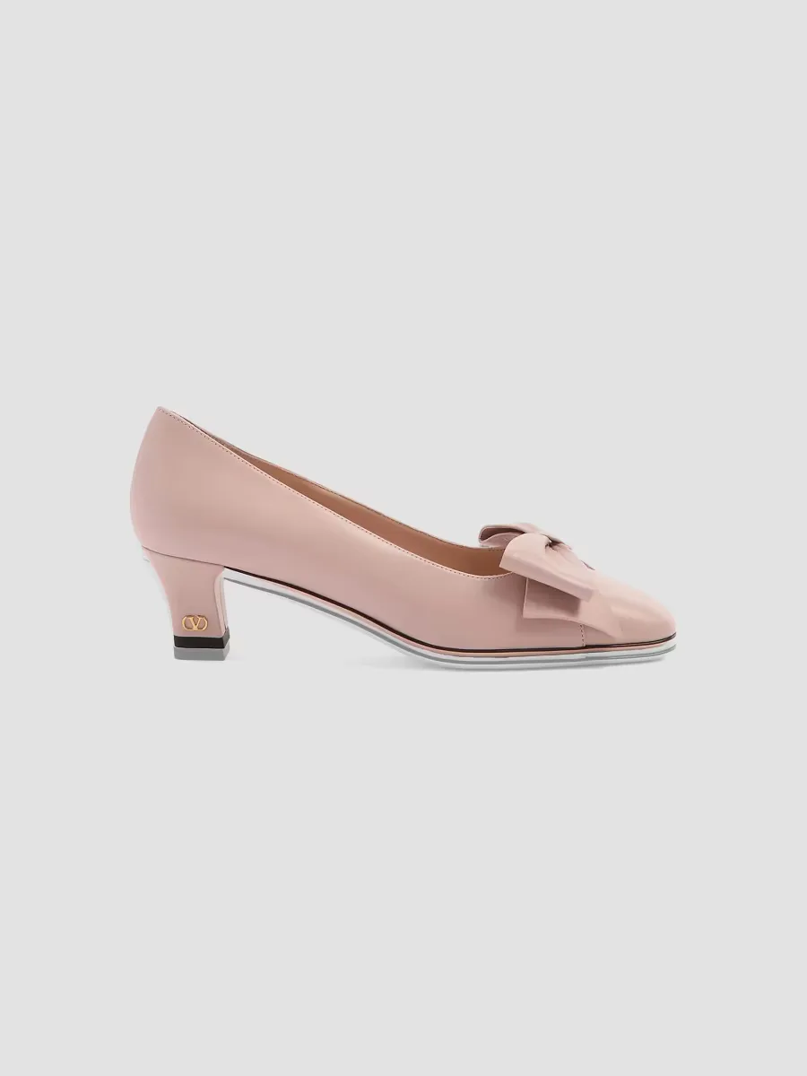 Bow Kidskin 45MM Pumps by Valentino