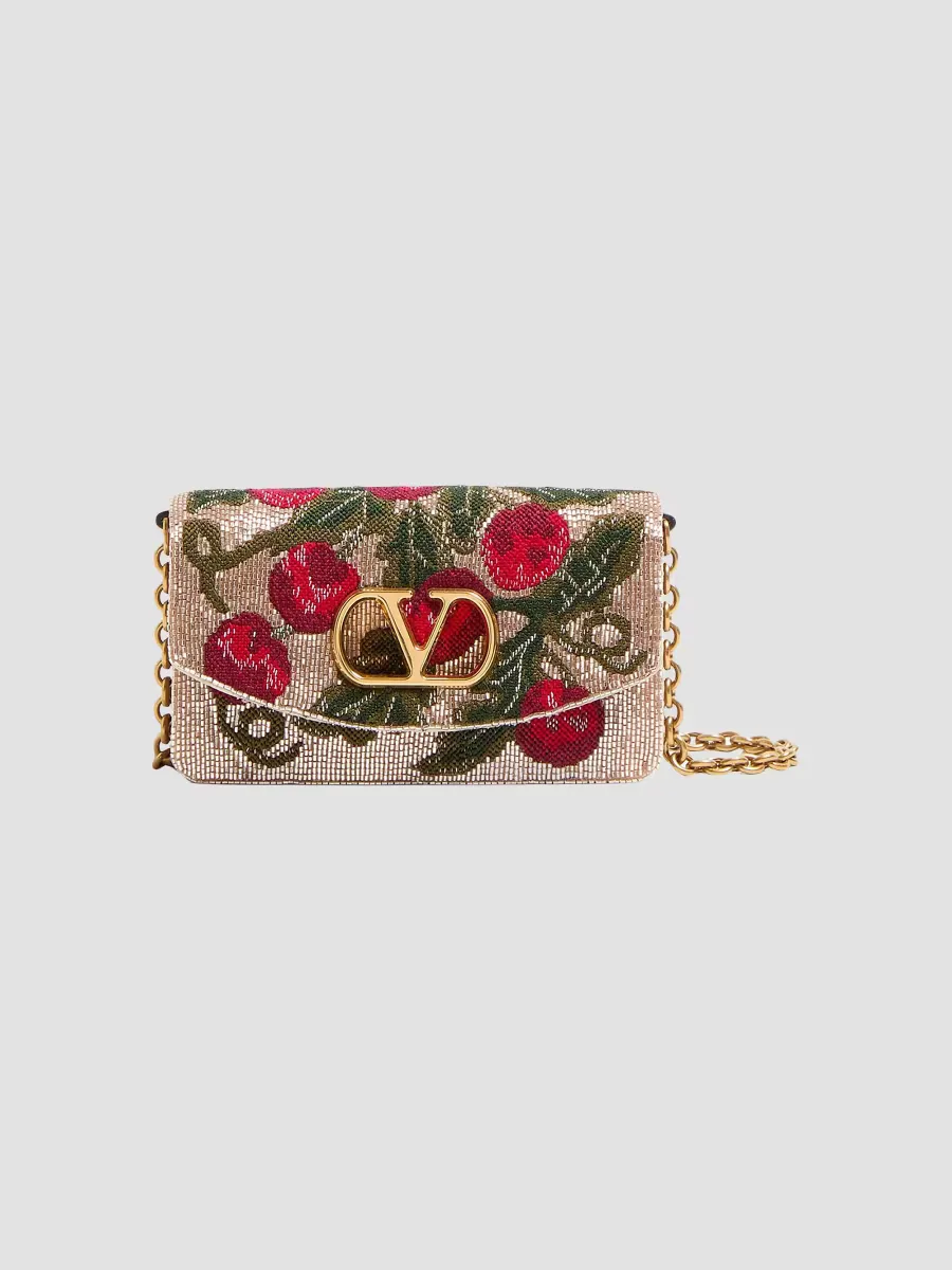 Vain Embroidered Shoulder Clutch by Valentino