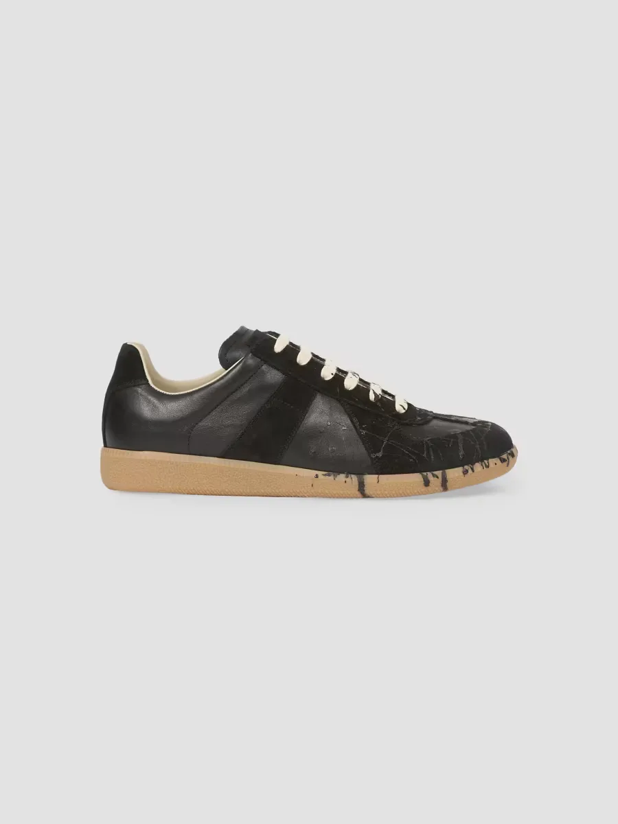 Replica Leather Low-Top Sneakers by Maison Margiela