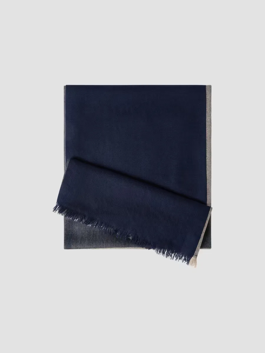 Cashmere and Silk Color Block Scarf