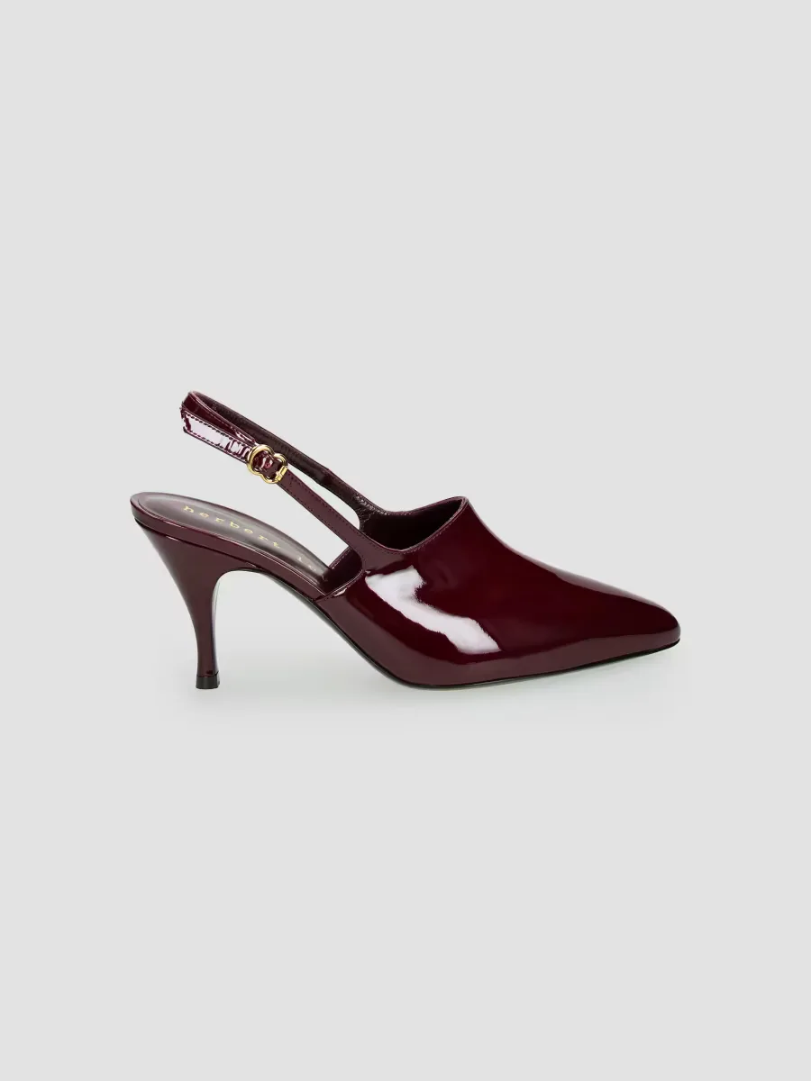 Cover-Up Patent Leather 80MM Slingbacks by Herbert Levine