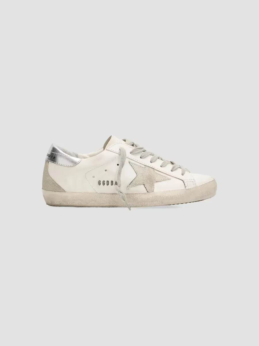 Super-Star Logo Leather Low-Top Sneakers by Golden Goose