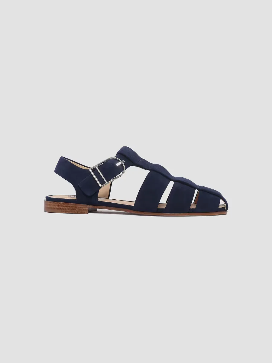 Lynn Suede Flat Sandals by Gabriela Hearst