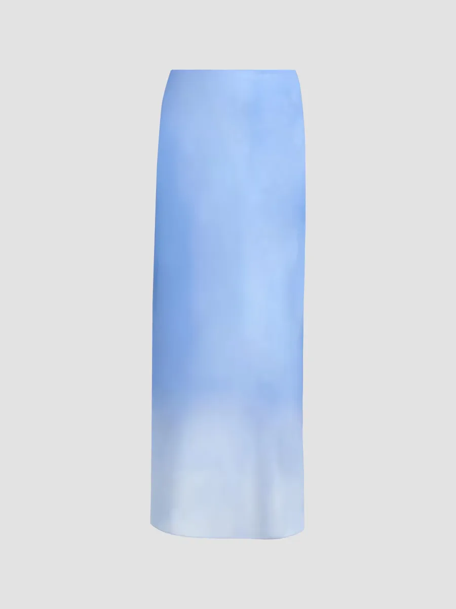 Sian Ombré Satin Maxi Skirt