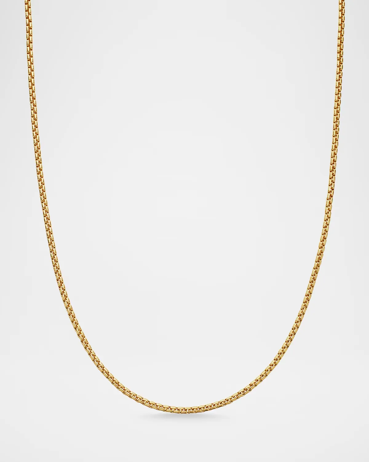 Box Chain Necklace in 18K Gold by David Yurman